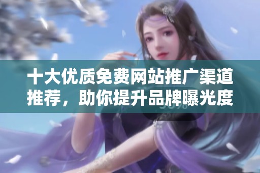 十大优质免费网站推广渠道推荐，助你提升品牌曝光度与流量