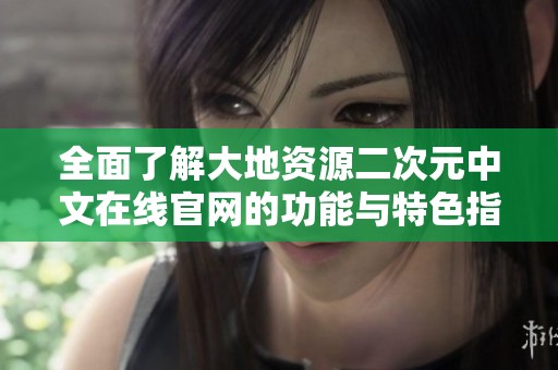 全面了解大地资源二次元中文在线官网的功能与特色指南