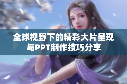 全球视野下的精彩大片呈现与PPT制作技巧分享