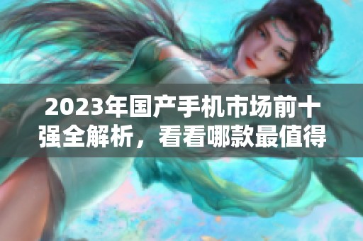 2023年国产手机市场前十强全解析，看看哪款最值得购买