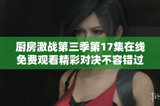 厨房激战第三季第17集在线免费观看精彩对决不容错过