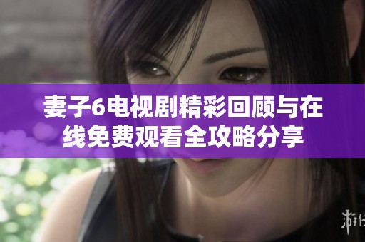 妻子6电视剧精彩回顾与在线免费观看全攻略分享