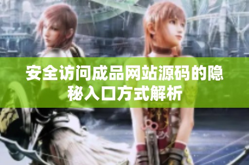 安全访问成品网站源码的隐秘入口方式解析