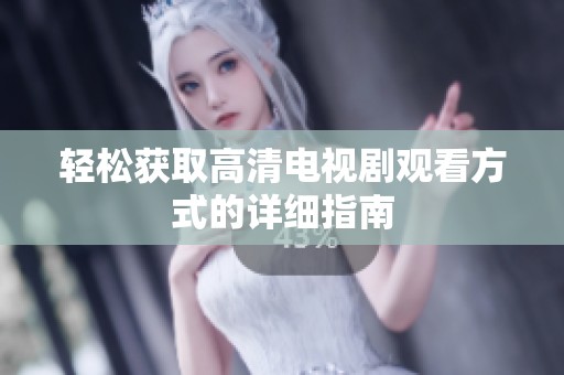 轻松获取高清电视剧观看方式的详细指南
