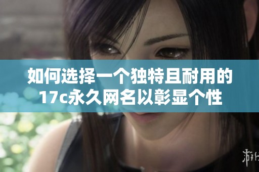 如何选择一个独特且耐用的17c永久网名以彰显个性