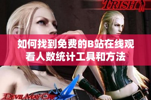 如何找到免费的B站在线观看人数统计工具和方法