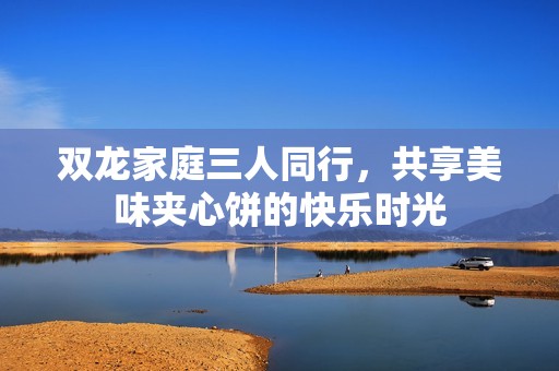 双龙家庭三人同行，共享美味夹心饼的快乐时光