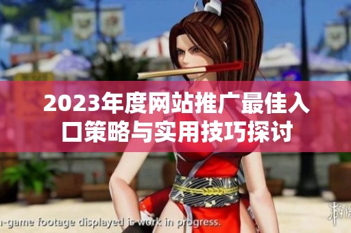2023年度网站推广最佳入口策略与实用技巧探讨