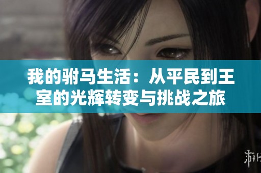 我的驸马生活：从平民到王室的光辉转变与挑战之旅