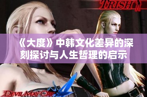 《大度》中韩文化差异的深刻探讨与人生哲理的启示