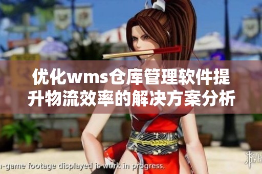 优化wms仓库管理软件提升物流效率的解决方案分析