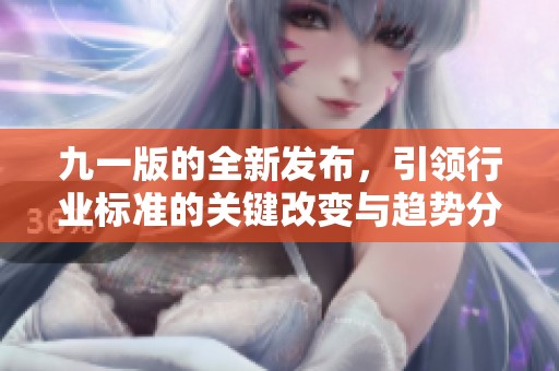 九一版的全新发布，引领行业标准的关键改变与趋势分析