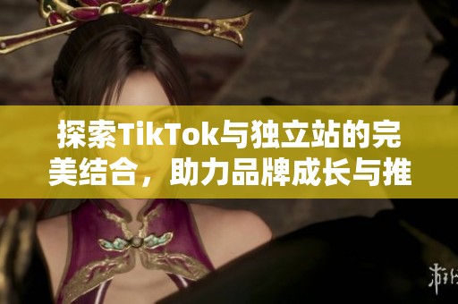 探索TikTok与独立站的完美结合，助力品牌成长与推广新模式