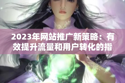 2023年网站推广新策略：有效提升流量和用户转化的指南