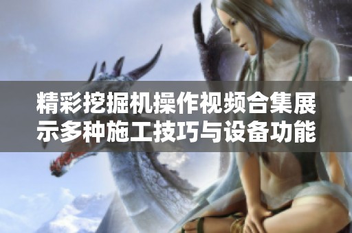 精彩挖掘机操作视频合集展示多种施工技巧与设备功能