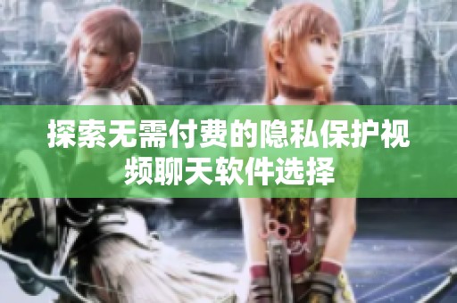 探索无需付费的隐私保护视频聊天软件选择