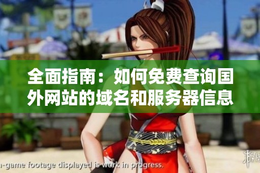 全面指南：如何免费查询国外网站的域名和服务器信息