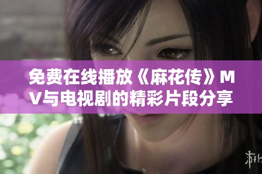 免费在线播放《麻花传》MV与电视剧的精彩片段分享