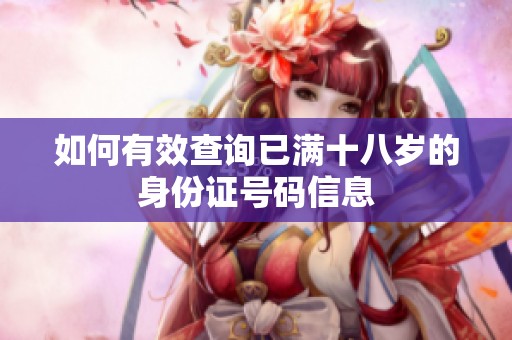 如何有效查询已满十八岁的身份证号码信息