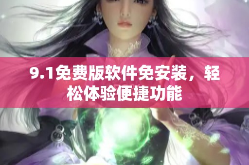 9.1免费版软件免安装，轻松体验便捷功能