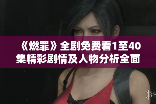 《燃罪》全剧免费看1至40集精彩剧情及人物分析全面解读