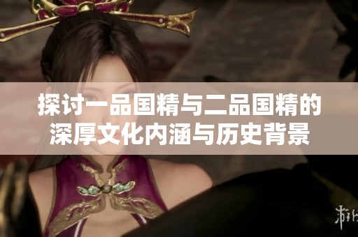 探讨一品国精与二品国精的深厚文化内涵与历史背景