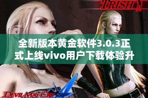 全新版本黄金软件3.0.3正式上线vivo用户下载体验升级