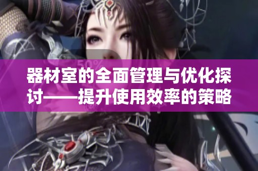 器材室的全面管理与优化探讨——提升使用效率的策略与建议