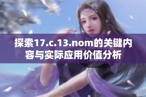 探索17.c.13.nom的关键内容与实际应用价值分析