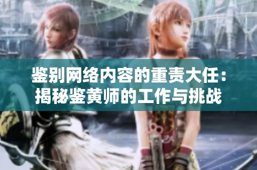 鉴别网络内容的重责大任：揭秘鉴黄师的工作与挑战
