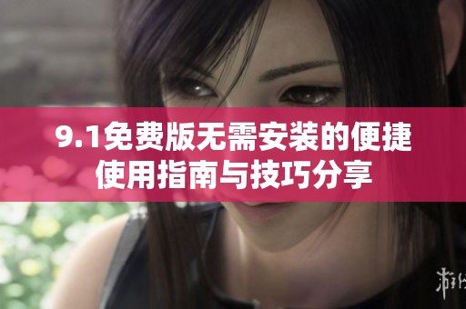 9.1免费版无需安装的便捷使用指南与技巧分享