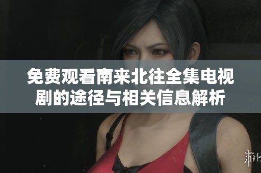 免费观看南来北往全集电视剧的途径与相关信息解析