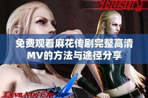 免费观看麻花传剧完整高清MV的方法与途径分享